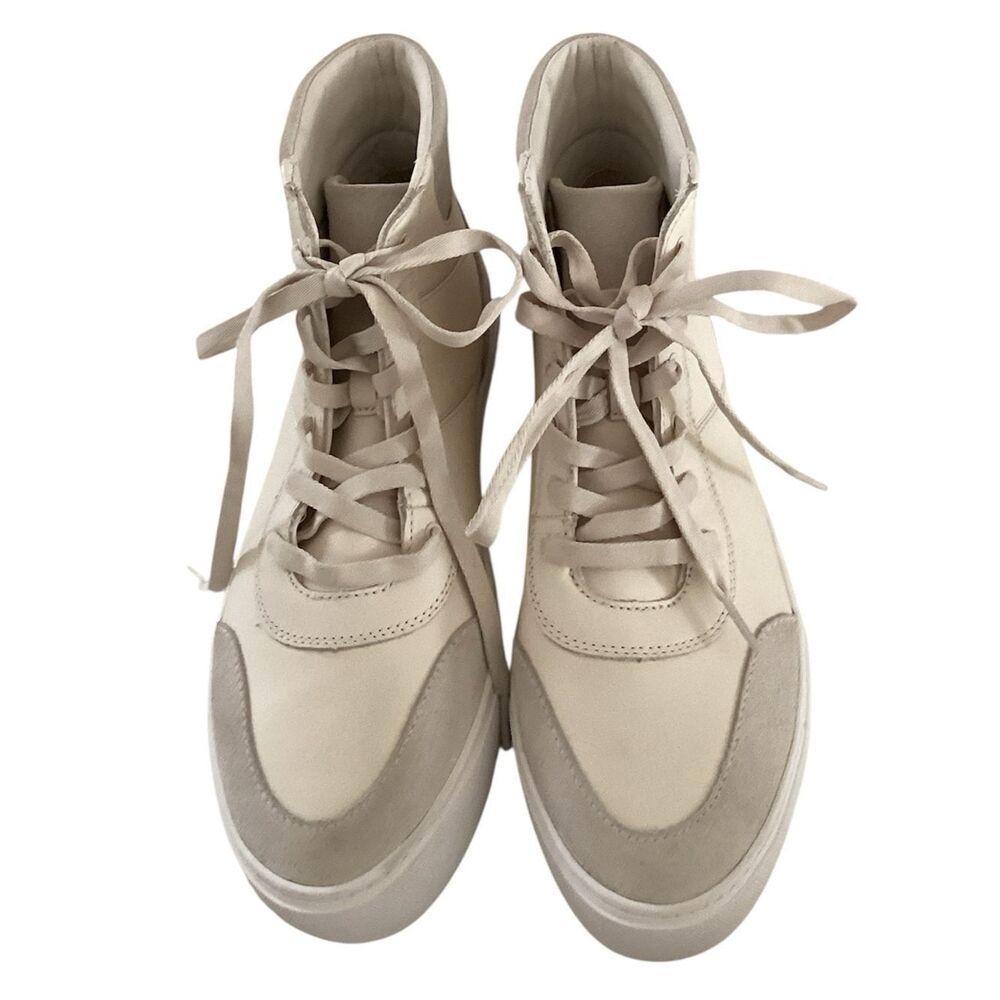 UGG Jasmine Hightop Zilo Sneaker, Cream/Ivory, Size 11, Like new Display pair